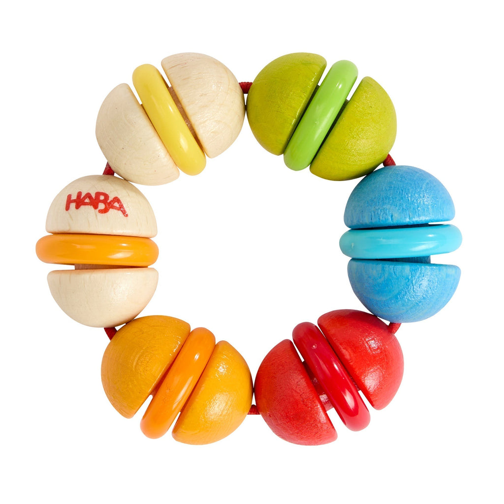 Rainbow Rattle Grasping and Teething Toy