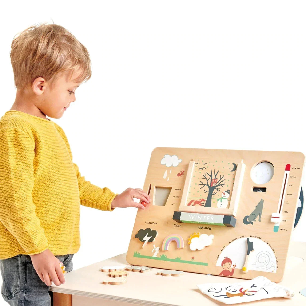 Seasonal Wooden Weather Station
