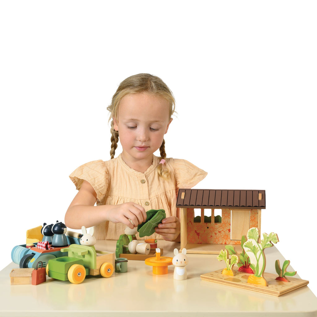 Bunny's Carrot Patch Wooden Playset