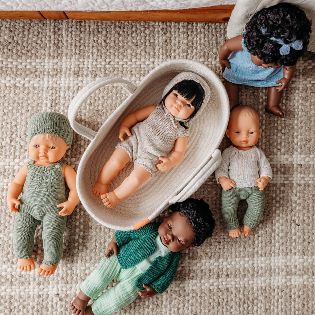 Cotton Doll Basket Carrier